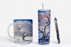 White Tree Digital Paper Product Image 2