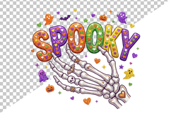 Halloween Spooky T shirt Design PNG Product Image 1