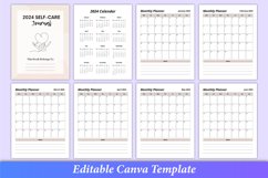 Editable 2024 Self Care Journal Canva KDP Interior Product Image 2