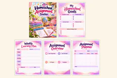 Homeschool Assignment Tracker Kdp interiors Product Image 2