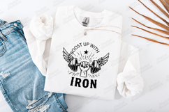 Boost Up With Iron Motivational Gym Fitness Design Product Image 2