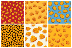 Chicken Nugget Seamless Pattern and Digital Paper Product Image 2