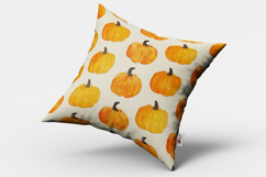Minimal Pumpkins Seamless Pattern Design and Digital Paper Product Image 2