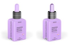 Matte Dropper Bottle Mockup Product Image 3