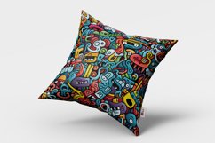 3D Doodle Art Seamless Pattern Design Product Image 2