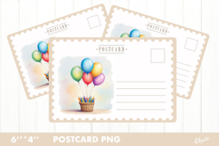 Back to School Card PNG. School Postcard PNG Product Image 1