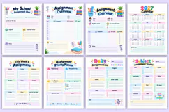 2027 School Assignment Workbook | Assignment Planner Product Image 2