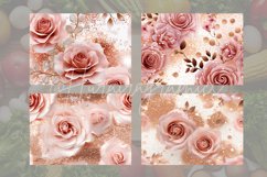 Gold Rose Cutting Board Design - 04 Variations Product Image 2