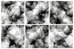 Black and White Alcohol Ink Seamless Pattern Product Image 2