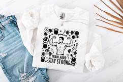 Train Hard Stay Strong Fitness Gym Motivational SVG Product Image 2