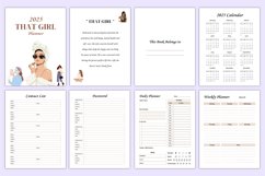 Printable 2025 That Girl Planner Canva Template Product Image 2