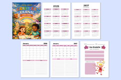 2026 - 2027 Gratitude Journal for Kids Canva Templates Product Image 2