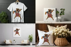 Boxer Dog | Patriotic Clipart | 4th of July Sublimation Product Image 2