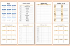 Editable 2024 Family Home Planner For Canva Product Image 2