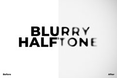 Blurry Halftone Text Effect Template Product Image 3