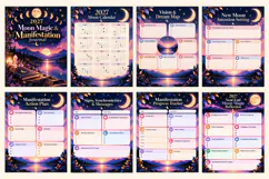 2027 Moon Magic & Manifestation Journal Kdp interiors Product Image 2