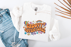 Retro Groovy Adventures SVG Sublimation 70s Hippie Design Product Image 3