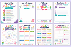 2027 Vision Board Planner | Goal Setting &amp; Dream Life Product Image 2