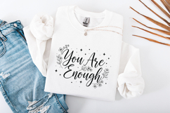 You Are Enough SVG - Elegant Floral Self Love PNG Design Product Image 3