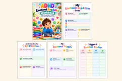 ADHD Emotional Regulation Workbook Kdp interiors Product Image 2