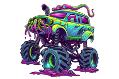 Monster Truck Clipart PNG Product Image 1