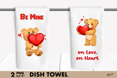 Valentine’s Day Dish Towel PNG Product Image 1