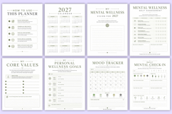 2027 Mental Wellness Workbook | Printable PDF Planner Product Image 2