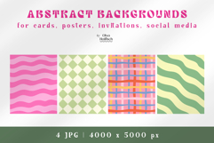 Abstract Backgrounds. Modern Geometric Card Backgrounds Product Image 2