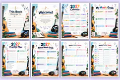 2027 Music Practice Record Book | Practice Planner, Music Product Image 2