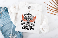 Strength Has No Limits Fitness Motivation SVG Product Image 2