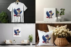 Bald Eagle USA| Patriotic Clipart | 4th of July Sublimation Product Image 2