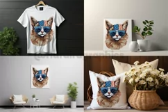 Somali Cat| Patriotic Clipart | 4th of July Product Image 2