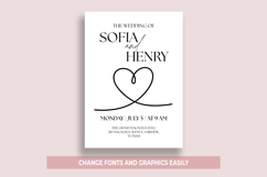 Minimalist Wedding Invitation Canva Template Product Image 2