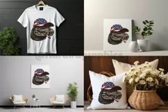 Military Alligator | Patriotic Clipart | 4th of July Product Image 2
