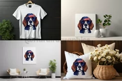 Beagle Dog | Patriotic Clipart | 4th of July Product Image 1