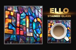Ello Stained Glass Square Coaster Product Image 1