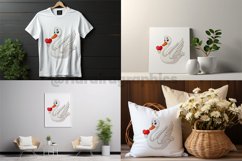 Cute Cartoon Swan Clipart 04 variations Product Image 2