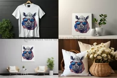 Rhino | Patriotic Clipart | 4th of July Product Image 2