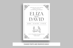 Minimalist Wedding Invitation Canva Template Product Image 2
