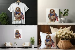 Funny Red tailed| Patriotic Clipart | 4th of July Product Image 2