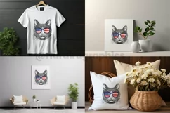 Chartreux Cat| Patriotic Clipart | 4th of July Product Image 2