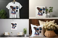 Whippet Dog | Patriotic Clipart | 4th of July Product Image 2