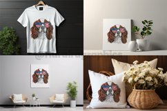 Cavalier King | Patriotic Clipart | 4th of July Sublimation Product Image 2