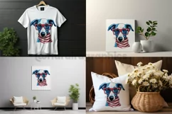 Whippet Dog | Patriotic Clipart | 4th of July Product Image 1