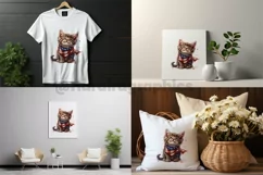 Funny Cat | Patriotic Clipart | 4th of July Product Image 2