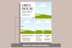 Open House Flyer Template, Editable Canva Real Estate Flyer Product Image 2