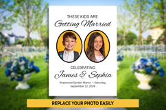 These Kids Are Getting Married Sign, Canva Template Product Image 2