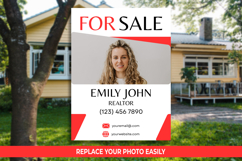 Real Estate Yard Sign Template, Editable Canva Realtor Sign Product Image 2