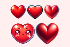 Heart Clipart PNG Bundle Product Image 2