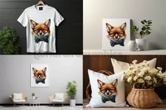 Cartoon Fox | Patriotic Clipart | 4th of July Product Image 1